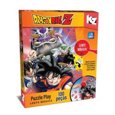 Puzzle Play 100 pcs Quebra Cabeça Lente Mágica Dragon Ball Z - Elka