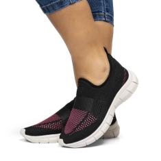 Tênis Meia Feminino Pórtice Caminhada Academia Slip On Confortável Lev