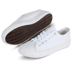 hello basics Tênis feminino moderno, Branco, 36