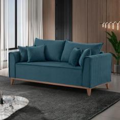 Sofá 4 lugares com Almofadas Porto - Martins Estofados