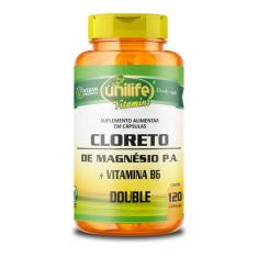 Cloreto de Magnésio P.A. mais Vitamina B6 Unilife 120 cápsulas 810mg