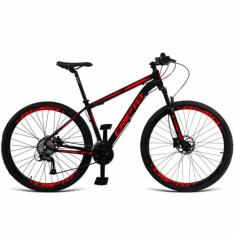 Bicicleta Aro 29 Cripto 27 Marchas Freio Hidráulico Trava/K7, Preto, V