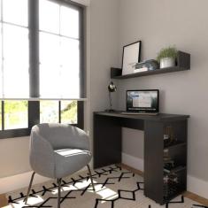 Conjunto de Mesa com Prateleiras para Escritório ou Home Office de Lar