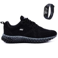 Tênis Masculino Para Academia Caminhada Sola Reta Com Relógio GT3 w-Masculino