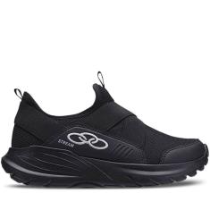 Tênis Infantil Juvenil Menino Jogging Running Calce Fácil Olympikus Stream