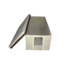 Caixa Sapato Com Visor e Tampa Média Praticidade Armazenamento Tênis Bota Chinelo