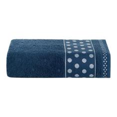 Toalha de Banho Petit Poá Avulsa Marinho - BIA ENXOVAIS