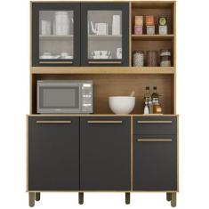 Armário de Cozinha Valdemóveis Rubi 5 portas 1 gaveta 3 nichos - Cinam