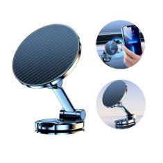 QUEMISS Suporte de telefone de carro para carro adesivo de sucção forte giratório dobrável suporte de celular para console central compatível com todos os smartphones iPhone Huawei, Xiaomi Samsung