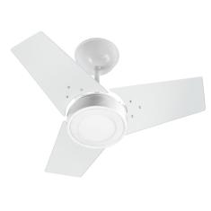 Ventilador De Teto Venti-Delta Fit Led 3 Pás Branco 6000K Luz Branca 110V