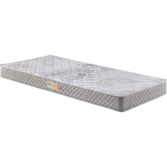 Colchão Solteiro D33 Bordado 088x188x14cm Ecoline Ecoflex Cinza