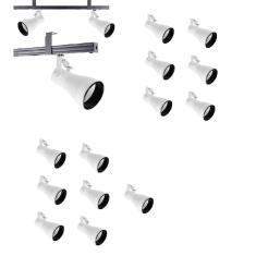 Kit 13 Spot Trilho Perfilado Eletro calha Par20 Bulbo OL11