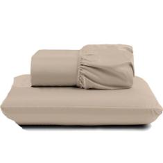 Jogo de Lençol Pratik Peletizado Solteiro  2 Peças Barato - Avelã - 10