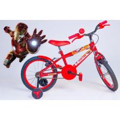 Bicicleta Infantil Masculina Aro 16 - Vermelha - Personagem - Olimpica