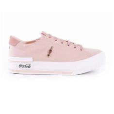 Tênis Coca Cola Leblon Suede Rosa Feminino-Feminino