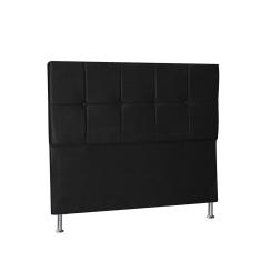 Cabeceira Casal 1,60m Lisboa Suede Preto Dal Poz Estofados