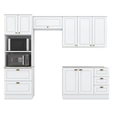 Cozinha Modulada Americana 4 Peças Branco HP - Henn