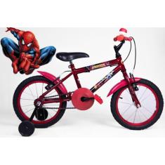 Bicicleta Infantil Masculina Aro 16 - Vermelha - Personagem - Olk Bike