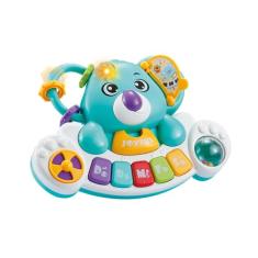 Brinquedo Infantil Piano Musical Com Luz E Som Animais Colorido