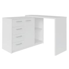 Mesa Para Escritório Extensível Escrivaninha Home Office Logan A02 Bra
