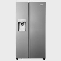 Refrigerador Side By Side Hisense de 02 Portas Frost Free com 533 Litros Inox Look - RS-69W1AIQI