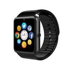 Smartwatch GT08 Relógio Inteligente Bluetooth Gear Chip Android iOS Touch SMS Pedômetro Câmera, Preto