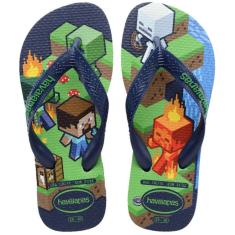 Chinelo Dedo Infantil Menino Casual Dia a Dia Praia Passeio Havaianas Kids Minecraft