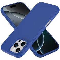 Amytor Capa projetada para iPhone 16 Pro Max, capa de silicone ultrafina à prova de choque com forro de microfibra macio antiarranhões, [proteção aprimorada da câmera] Capa de celular para 16 Pro Max,