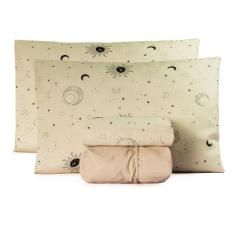 Jogo De Lençol Cama King Box 4 Peças Algodão Varias Cores - LENNY ENXO