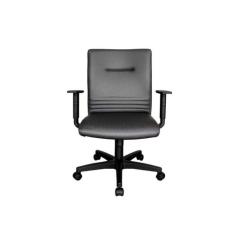 Cadeira Diretor Giratória com Braços Linha Corinto Preto - Design Offi