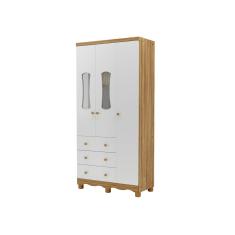 Guarda Roupa Infantil Luna Moveis Peroba 03 portas MDF
