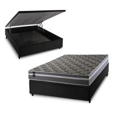 Conjunto Box Baú Miami Cinza 138x188x69 Espuma D33