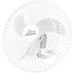 Ventilador de Parede Oscilante Bivolt 60cm 3 Pás Branco Ventidelta