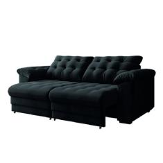 Sofá Retrátil e Reclinável Bipartido 3 Lugares 2,30m Suede Veludo Coli