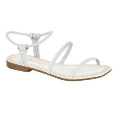 Sandália Rasteira Beira Rio Tiras Feminina-Feminino