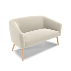 Sofá 2 Lugares Namoradeira Pé Palito Natural Stella Bouclê D03 - D'Ros