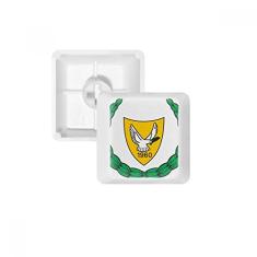 Kit de atualização de teclado mecânico PBT teclado nacional com emblema do Cyprus National