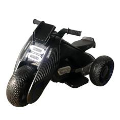 Mini Moto Elétrica Infantil 6V Importway com Luzes Som Preta