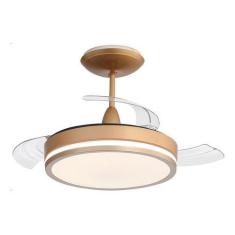 Ventilador Teto Retratil Com Controle 91cm Dourado Bivolt - Aliseu, Bi
