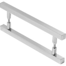 Puxador Quadrado Para Porta Polido Ou Escovado - 70cm - MetalCromo