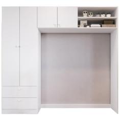 Guarda Roupa Infantil LA007 Branco Comm