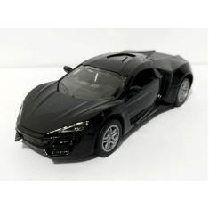 Carrinho  Miniatura Lykan Abre Porta Fricção Metal Escala 1:32(Preto) 