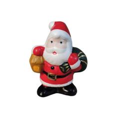 Papai Noel Enfeite Decoracao De Natal Ceramica Pequeno - Decore Casa