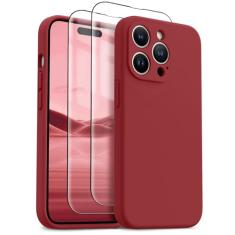 HIKII Capa para iPhone 14 Pro Max, silicone atualizado à prova de choque [pacote com 2 protetores de tela] [compatível com Magsafe] [proteção da câmera], forro de microfibra antiarranhões, 17 cm,