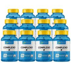 Kit 12 Vitamina Do Complexo B Profissional 120 Cápsulas - Profissional