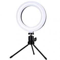 Ring Light Exbom 6 Polegadas LED com tripé de mesa