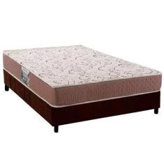 Cama Box Casal: Colchão Ortopédico Herval Compact AG 65 / Durabilli Bo