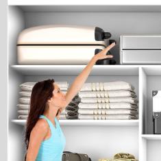 Guarda Roupa Casal 3 Portas de Correr Lotse Carioca Móveis Branco