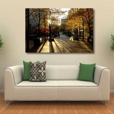 Quadro Decorativo Paisagem Ruas de Toronto - Tela em Tecido