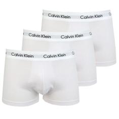 Kit C/ 3 Cuecas Calvin Klein Boxer Low Rise Trunk Branca - U2664